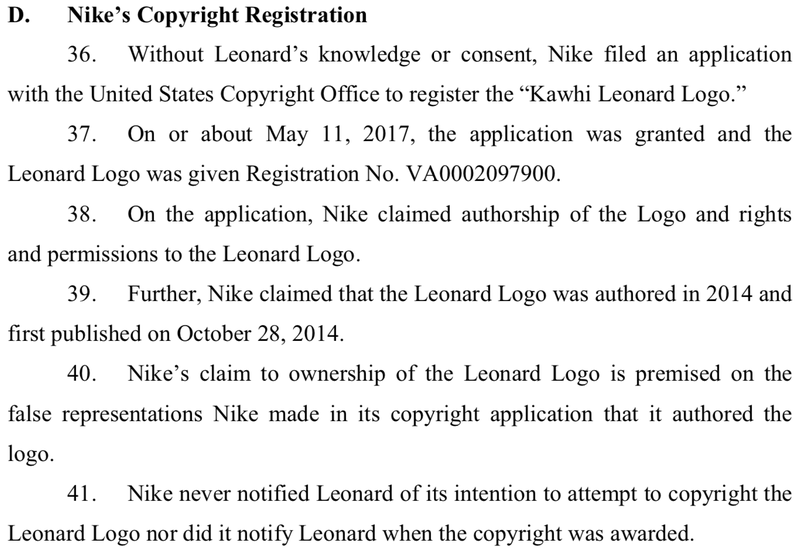 Illustration for article titled Kawhi Leonard Sues Nike, Says They Stole Control Of His Original Logo Design